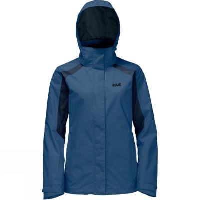 Chaquetas Jack Wolfskin The Esmeraldas Mujer Azules - Chile RHC583067